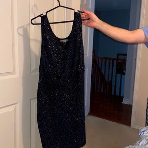 Navy blue sparkly dress